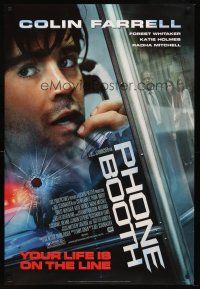 7t050 PHONE BOOTH signed DS style A 1sh '03 by Colin Farrell, directed by Joel Schumacher!