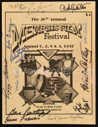 7t177 MEMPHIS FILM FESTIVAL signed program '97 by TWELVE of the celebrities who attended the event!