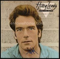 7t244 HUEY LEWIS signed album sleeve '82 on the cover of Picture This!