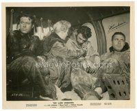 7t325 JOCK MAHONEY signed 8x10 still '57 in crowded vehicle from The Land Unknown!