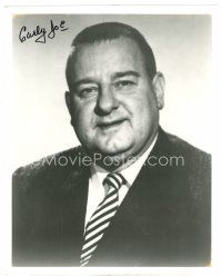 7t668 JOE DERITA signed 8x10 REPRO still AND canceled check '69 he signed the photo Curly Joe!