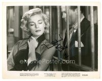7t340 LIZABETH SCOTT signed 8x10 still '51 looking sexy by jail cell from The Racket!