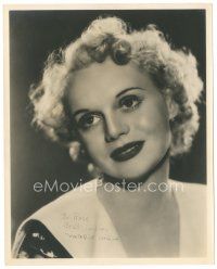 7t347 MARIE WILSON signed deluxe 8x10 still '30s sexy close portrait of the blonde beauty!