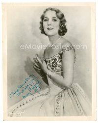 7t350 MARY PICKFORD signed 8x10 still '30s full-length wearing pretty dress & pearls!