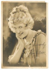 7t352 MAY ALLISON signed deluxe 7x10 still '10s waist-high portrait with hand on chin by Witzel!