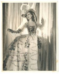 7t360 NORMA SHEARER signed deluxe 8x10 still '30s wearing elaborate costume by Willinger!