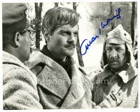 7t362 OMAR SHARIF signed 8x10 still '65 being sentenced to Siberia in Doctor Zhivago!