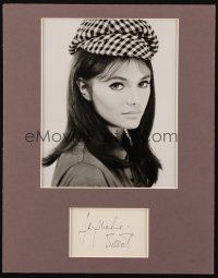 7t222 JACQUELINE BISSET matted signature + REPRO '80s portrait of the beautiful English actress!