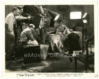 7w062 BORN TO BE BAD candid 8x10 still '34 director Lowell Sherman with Loretta Young on set!