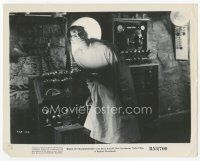7w012 BRIDE OF FRANKENSTEIN 8x10 still R53 close up of Colin Clive operating his machine!