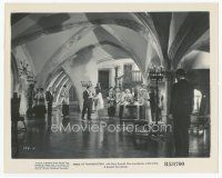 7w014 BRIDE OF FRANKENSTEIN 8x10 still R53 far shot of guests at room in really cool house!