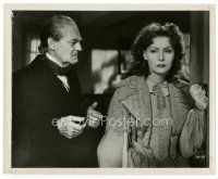 7w243 CAMILLE 8x10 still '37 close up of Greta Garbo with her back turned to Lionel Barrymore!