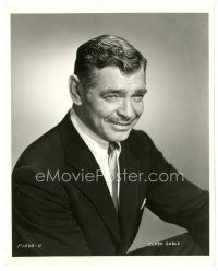 7w258 CLARK GABLE 8x10 still '50s smiling portrait in suit and tie by Bud Fraker!