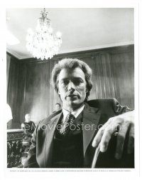 7w297 DIRTY HARRY 8x10 still '71 great portrait of Clint Eastwood in suit & tie in courtroom!