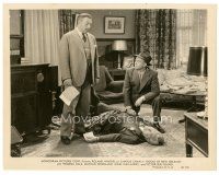 7w301 DOCKS OF NEW ORLEANS 8x10 still '48 Roland Winters as Charlie Chan standing over body!
