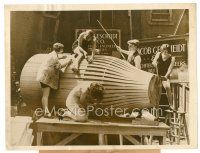 7w317 EARL CARROLL 6.5x8.5 news photo '24 building world's largest milk bottle for Jackie Coogan!