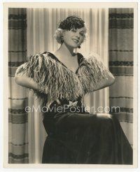 7w332 ESTHER RALSTON deluxe 8x10 still '34 sexy seated portrait in great outfit by Freulich!