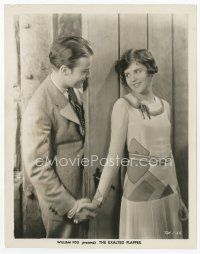 7w333 EXALTED FLAPPER 8x10 still '29 close up of sexy Sue Carrol & Barry Norton holding hands!