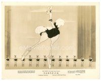 7w336 FANTASIA 8x10 still 1942 Disney cartoon, giant dancing ostrich by tiny otrich chorus line!