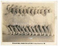 7w341 FASHIONS OF 1934 8x10 still '34 wonderful line-up of sexy chorus girls wearing feathers!