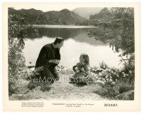 7w002 FRANKENSTEIN 8x10 still R51 classic image of Boris Karloff as the monster with little girl!