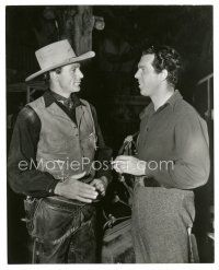 7w073 GARY COOPER/FRED MACMURRAY candid 7.5x9.5 still '40 from different movies by Richardson!