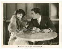 7w373 GET YOUR MAN 8x10 still '27 Clara Bow in fur gets pearls from Buddy Rogers!
