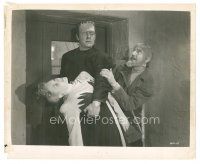 7w028 GHOST OF FRANKENSTEIN 8x10 still R48 Bela Lugosi grabs Lon Chaney who is holding Evelyn Ankers