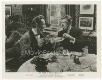 7w408 HOUND OF THE BASKERVILLES 8x10 still '59 Cushing as Sherlock has tea with Morell as Watson!