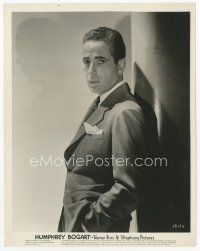 7w416 HUMPHREY BOGART 8x10 still '30s great half-shot portrait of young actor!
