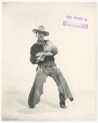 7w451 JOHN WAYNE deluxe 7.5x9.25 still '60s best image from Man Who Shot Liberty Valance!