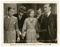 7w461 KICK IN 8x10 still '31 Clara Bow & Regis Toomey in handcuffs double-crossed by the police!