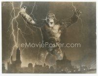 7w008 KING KONG 7x9 still '33 best image of lightning & giant ape terroizing city!