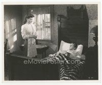 7w464 KINGS ROW 8x10 still '42 Ann Sheridan watches Ronald Reagan with note in bed by Madison Lacy