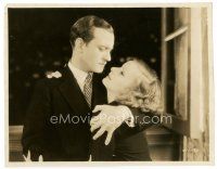 7w465 KISS 7.75x9.75 still '29 romantic close up of Greta Garbo & Conrad Nagel!