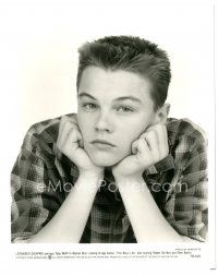 7w477 LEONARDO DICAPRIO 8x10 still '93 cool portrait of young actor in This Boy's Life!