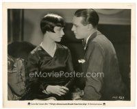 7w499 LOVE 'EM & LEAVE 'EM 8x10 still '26 Gray & Louise Brooks with trademark hair in sexy dress!