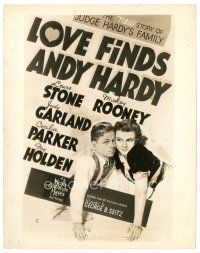 7w500 LOVE FINDS ANDY HARDY 8x10 still '38 with Judy Garland & Judy Garland on style C 1sh image!