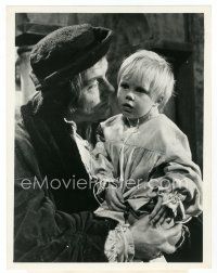 7w504 LUTHER TV 7x9 still '68 Robert Shaw holding his real life daughter who plays his son!