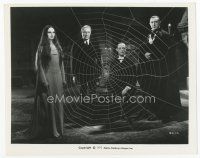 7w009 MARK OF THE VAMPIRE 8x10 still R72 best image of Bela Lugosi & 3 others by giant spider web!