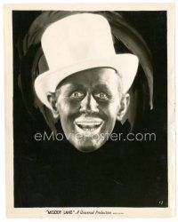 7w534 MELODY LANE 8x10 still '29 World War I soldier Eddie Leonard performing in blackface!