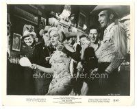 7w538 MISFITS 8x10 still '61 Clark Gable, Wallach & Monty Clift, sexy Marilyn Monroe w/ paddle-ball!