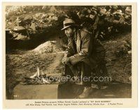 7w550 MY MAN GODFREY 8x10 still R48 cool image of homeless hobo William Powell by campfire!