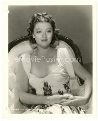7w552 MYRNA LOY 8x10 still '20s beautiful seated portrait of young actress!