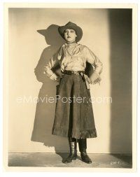 7w558 NEVADA 8x10 still '27 Zane Grey novel, great image of Thelma Todd in cowgirl outfit!
