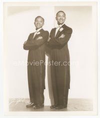 7w559 NICHOLAS BROTHERS 8x10 still '30s the young tap dancing duo full-length in tuxedos!