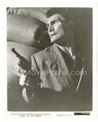 7w584 PANIC IN THE STREETS 8x10 still '50 Jack Palance w/gun in Elia Kazan's film noir!