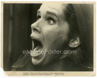 7w586 PASSION 8x10 still '70 Ingmar Bergman's En Passion, close-up of terrified Liv Ullmann!