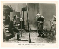 7w023 SON OF FRANKENSTEIN/BRIDE OF FRANKENSTEIN #4 8x10 still '48 Basil Rathbone shoots Bela Lugosi!