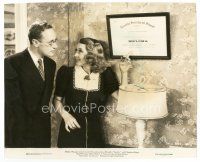 7w661 STAND-IN 7.5x9.25 still '37 pretty Joan Blondell shows her diploma to Leslie Howard!